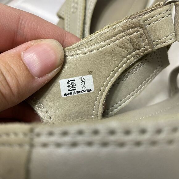 ECCO Women Sandals Comfort Leather wedge shoes sz EUR 39/8-8.5 - Picture 8 of 8